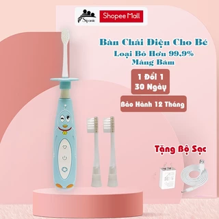 Bàn chải đánh răng cho bé, Sipanic bàn chải điện chống nước lông mềm cho bé từ 2-10 tuổi