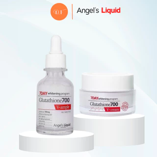 Combo Dưỡng Trắng Da 7DAY Angel's Liquid Whitening Program Gutathione 700V (Serum & Cream)