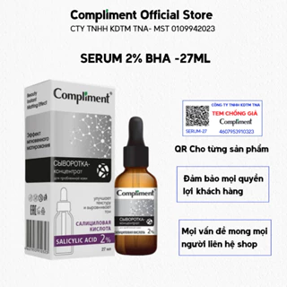 Serum 2% BHA Compliment giảm dầu mụn 27ml