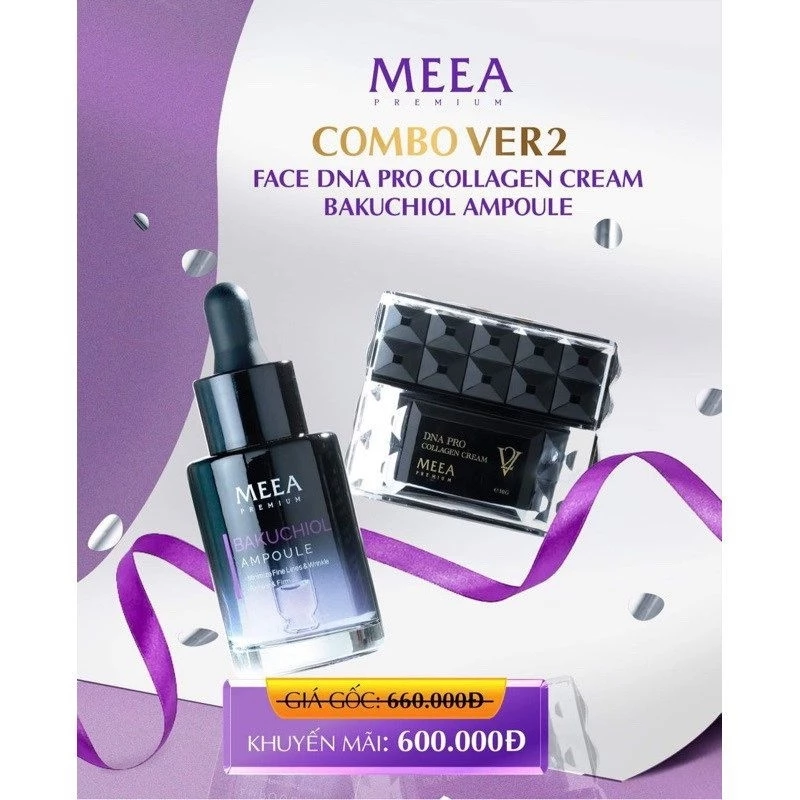 Meea combo kem face và serum