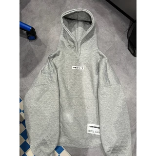 HOODIE XÁM XỐP BASIC LOGO LUMIHOUSE H52