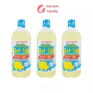 Dầu ăn hoa cải nguyên chất Ajinomoto Nhật 1 lít 29/11/2024