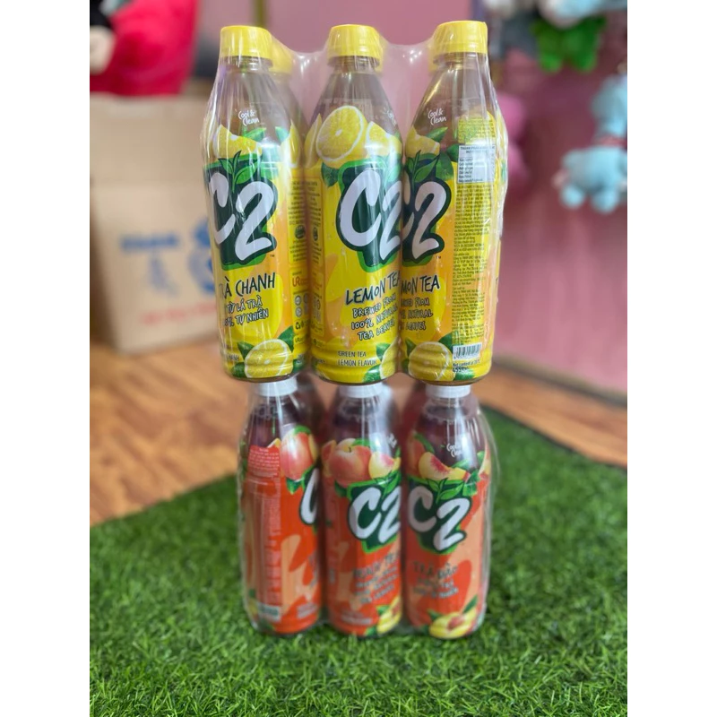 Lốc 6 chai C2 trà xanh thanh lọc cơ thể thể tích 455ml