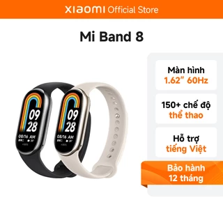 Vòng Đeo Tay Thông Minh Xiaomi Miband 8 Kết Nối APP Theo Dõi Sức Khỏe Hỗ Trợ Tập Luyện, Bản Quốc Tế - Hàng Chính Hãng