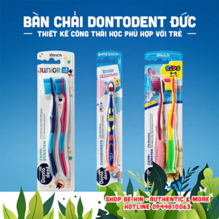 Bàn chải đánh răng trẻ em Dontodent dành cho bé từ 0-6 tuổi trở lên, Hàng Đức chính hãng