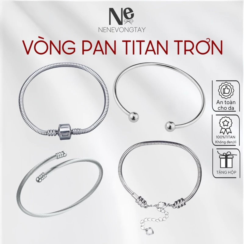 (ẢNH THẬT) Vòng tay Pan titan Nene - Thép ko rỉ - Vòng tay unisex - Bst New in nene 2024