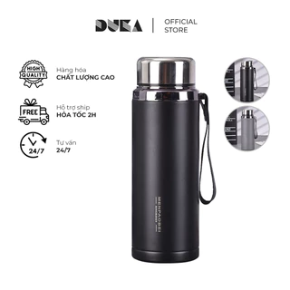 Bình giữ nhiệt kèm cốc 1000ml lõi thép inox 304 có lưới lọc B25 - SHOP DUKA