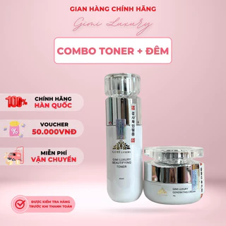 {Chính Hãng 100%} ComBo Toner + Đêm GiMi Luxury Hàn Quốc,dưỡng trắng, Mờ Nám, Sản Phẩm Chính Hãng