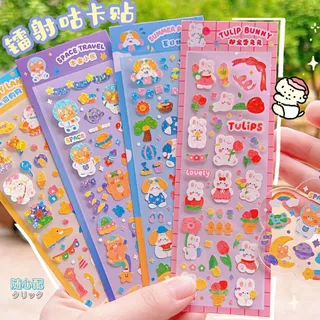 Set 20 Miếng Dán Sticker Decor  Dán Tập Vở, Bình Nước, Bút Nước, Muc Bảo Hiểm, Phụ Kiện Văn Phòng Phẩm