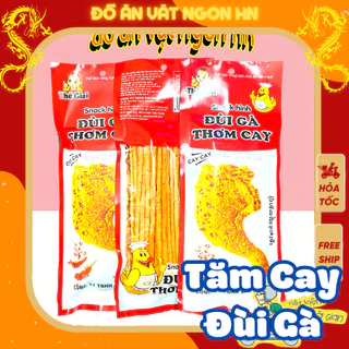 Tăm cay đùi gà thơm cay ngon ăn vặt ngon cổng trường