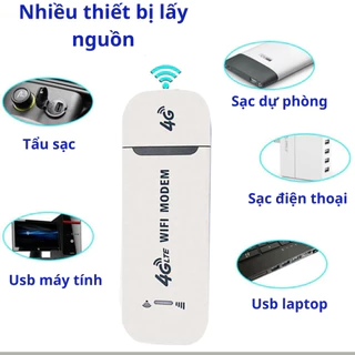 Phát wifi từ sim 4G LTE dcom, USB thu phát wifi tốc độ cao 150Mpbs, hỗ trợ tất cả nhà mạng kết nối đồng thời 10 thiết bị