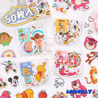 Set 50 sticker rời nhân vật Disney dễ thương dùng trang trí/ DIY