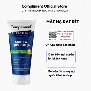 Mặt nạ đất sét Macka Compliment thành phần AHA, green clay làm sạch da, giảm mụn 80ml