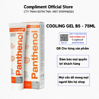 Gel dưỡng Panthenol B5 Compliment làm dịu, phục hồi da 75ml