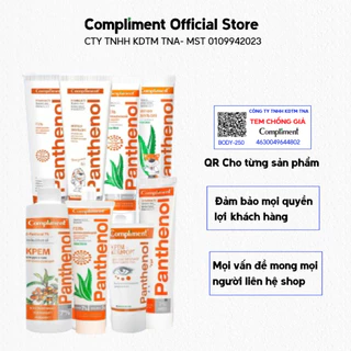 Kem dưỡng Panthenol Compliment phục hồi, làm dịu da 75ml