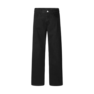 Quần Jean Ống Suông Nam Nữ Unisex * Black Washed // Ver 2