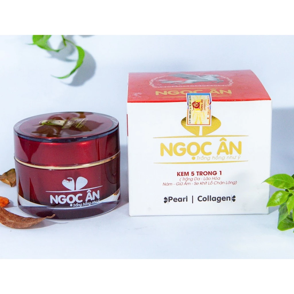 Mỹ phẩm Ngọc Ân - Kem 5 trong 1 trắng da, lão hóa, giữ ẩm, nám, se khít lỗ chân lông (30g)