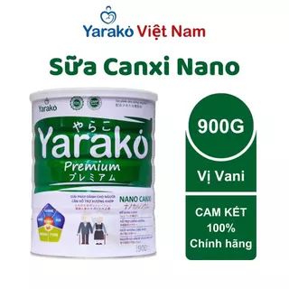 Sữa Cho Người Già YARAKO PREMIUM NANO CANXI Hỗ Trợ Dinh Dưỡng Dành Cho Người Xương Khớp Hộp 900g