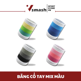 Băng Cổ Tay Thấm Mồ Hôi Thể Thao MIX | Chất Liệu Cotton Thoáng Khí | Phù Hợp Chơi Bóng Rổ, Cầu Lông, Tennis, Chạy Bộ,..