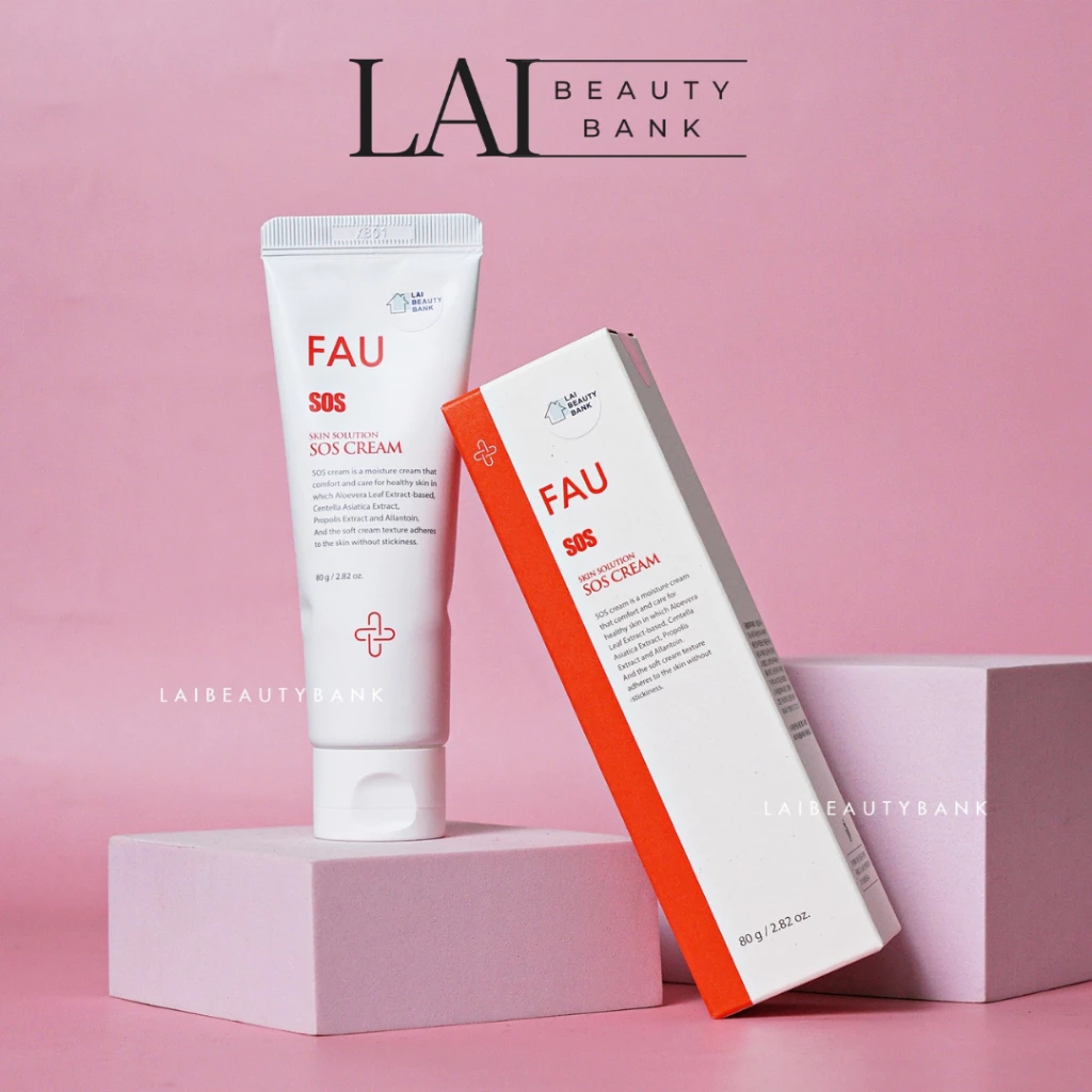 Kem dưỡng ẩm FAU SOS Cream làm dịu, phục hồi da 80g HÀNG CÔNG TY - LAI BEAUTY BANK