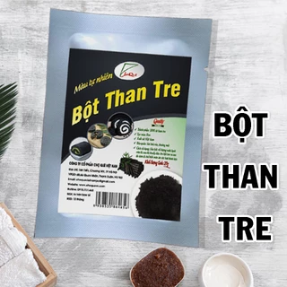 Bột than tre màu đen gói 10gr nguyên chất làm bánh