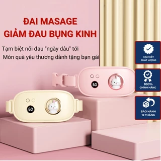 Đai Massage Bụng Kinh, Đai Chườm Nóng Giảm Đau Khi Đến Tháng, Rung Làm Ấm Giảm Đau