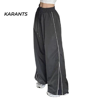 Quần Dù Phối Viền Karants Local Brand Ống Rộng Streetwear Hot Trend - KQ32