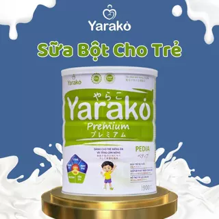 Sữa Tăng Cân Cho Bé YARAKO PREMIUM PEDIA Tăng Khả Năng Hấp Thu Cho Trẻ Biếng Ăn Và Tăng Cân Nặng Hộp 900g