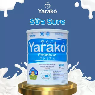 Sữa Cho Người Ốm YARAKO PREMIUM SURE Tăng Cường Khả Năng Phục Hồi Sức Khỏe Người Mới Ốm Dậy Sau Phẫu Thuật Hộp 900g