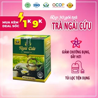 Trà Ngải Cứu Hộp 30 Gói Túi Lọc Của Siêu Thị Thiên Nhiên Giúp Giảm Chướng Bụng, Đầy Hơi