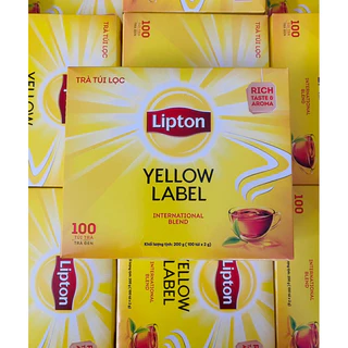 TRÀ LIPTON NHÃN VÀNG 100 GÓI - TRÀ LIPTON TÚI LỌC