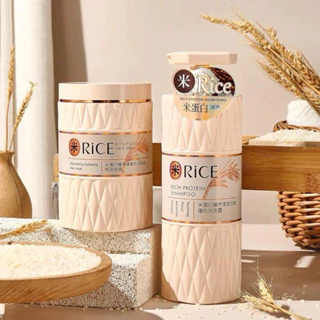 CẶP DẦU GỘI  + HŨ  Ủ TÓC RICE  800ML Siêu Hót