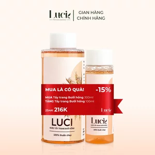 Nước Tẩy Trang thuần chay Luci làm sạch sâu dịu nhẹ cho mọi loại da