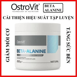 Ostrovit Beta Alanine 200g – Giảm Acid Lactic, chống mỏi Cơ, hỗ trợ Tăng hiệu suất tập luyện - Sức mạnh - Sức bền