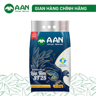 Gạo lúa Tôm ST25 - A An - túi 5kg