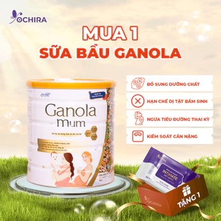 [MUA 1 TẶNG 1] Sữa Bầu Ganola Mum 650G Bổ Sung toàn Diện Cho Mẹ Bầu - Tặng 1 Khăn Uớt Vệ Sinh Vùng Kín Ochira