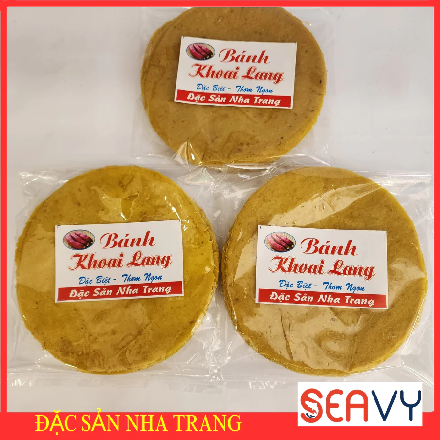 Bánh khoai lang Nha Trang 300g dẻo vàng bùi thơm ăn trực tiếp hoặc nướng giòn