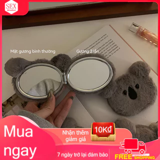 Gương trang điểm gấp,Gương trang điểm hai mặt,Gấu Koala dễ thương