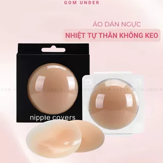 Miếng dán ngực silicone không keo GOM UNDER, miếng dán nhũ hoa nhiệt tự thân không bị rơi khi đổ mồ hôi  - SA-500