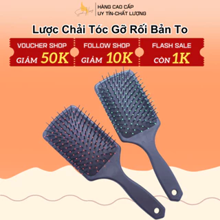 Lược chải tóc gỡ rối tạo kiểu massage da đầu - lược bản to