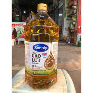 Dầu ăn simply gạo lứt 2 lít