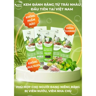 Kem Đánh Răng Thảo Dược NoNi - ADEVA - Giúp sach mãng bám, trắng răng thơm miệng (Mua 2 tặng 1)