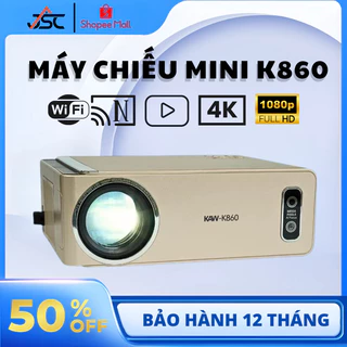 Máy Chiếu KAW K860 -Hàng Chính Hãng, Độ Sáng Cao 3500 Lumens, Độ Phân Dải 1080 Hộ Trợ 4K, Bảo Hành 12 Tháng, Lỗi 1 Đổi 1