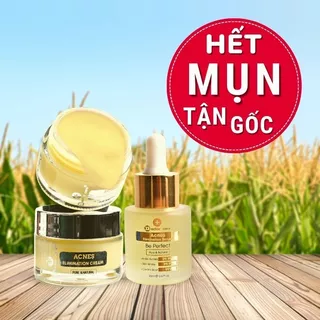 Bộ Tri Mụn trắng da mờ thâm mụn dành cho da dầu Doctor Care (SERUM l + KEM )