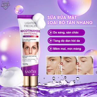 Sửa rửa mặt làm sáng da Eliminate cleansing cung cấp dưỡng chất hỗ trợ sáng da, làm da mịn màng Sadoer 80g