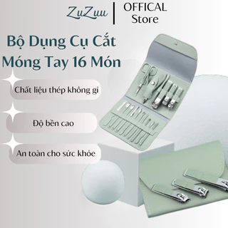 Bộ Dụng Cụ Cắt Móng Tay 16 Món - Bộ Kiềm Cắt, Bấm Móng Tay, Làm Nail