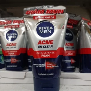 Sữa Rửa Mặt Nivea Men Anti Acne Ngừa Mụn 100g ( màu đỏ)