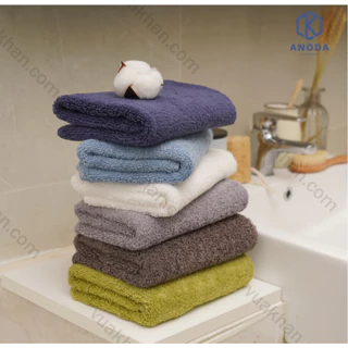 Khăn 40x80cm Trọng lượng 170gr 100% Cotton Cao Cấp Sợi chải kỹ  Anoda