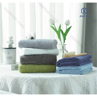 Khăn Tắm Xuất Hàn Set 5 cái Khăn 40x80cm Trọng lượng 170gr 100% Cotton Cao Cấp Sợi chải kỹ  Anoda