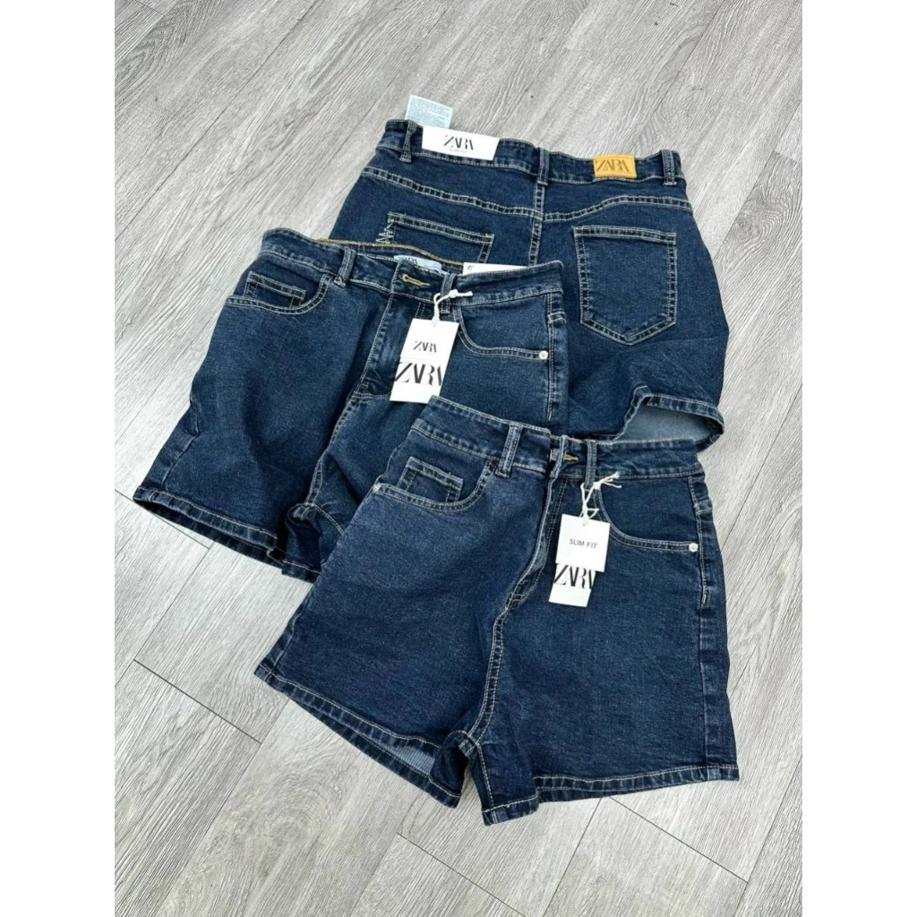 (A468) Quần short bò ZR màu xanh đậm (S - L)